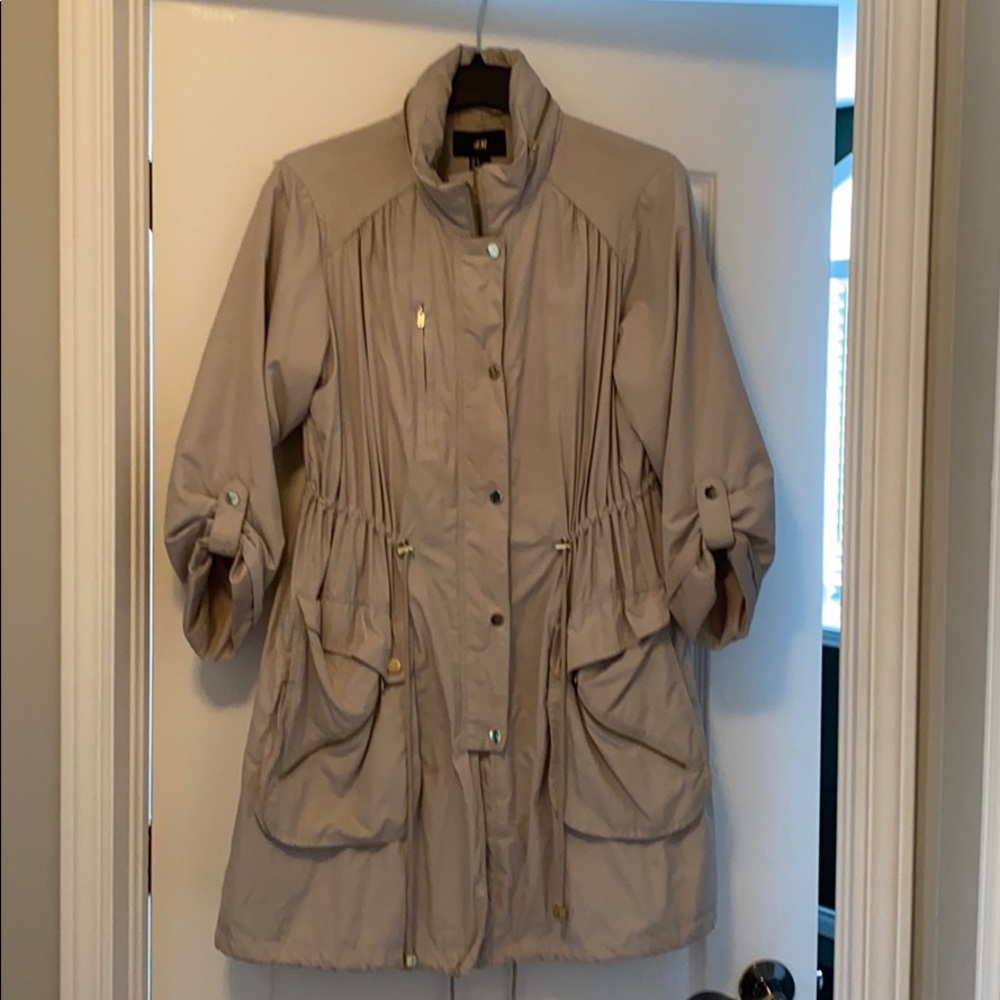 H&M Beige Raincoat